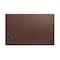 Dacasso Chocolate Brown Leatherette 30" x 19" Desk Mat without Rails PR-3434 - alternate 1